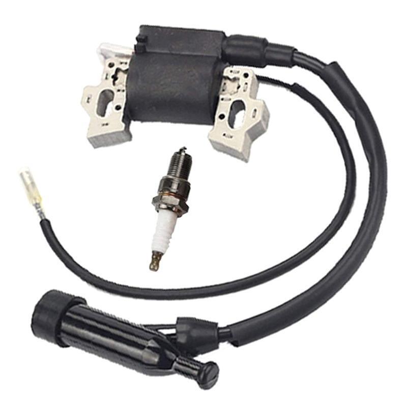 Ignition Coil for Honde Gx240 Engine Lawn Mower Tractor Generator w/Spark Plug