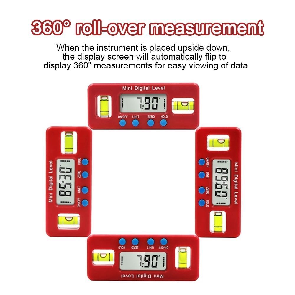 Inclinometer Digital Display Water Proof Level Box Angle Measuring Finder