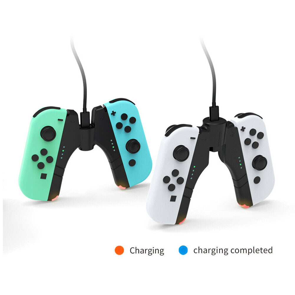 4 Controller Charger for Nintendo Switch NS/Switch OLED Joycon Grip Station