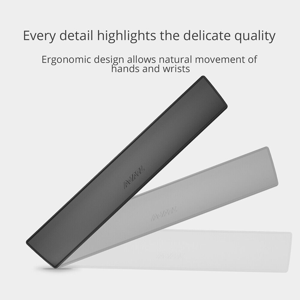 104 Keys Anti Slip Office Gaming Keyboard Wrist Rest Support Pad (Black)