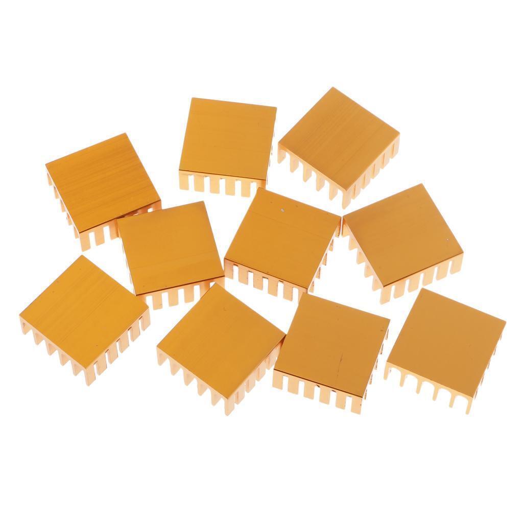 10x Heat Sink Cooling Module Aluminum Heat Sink Radiator Fin (0.87 Inch X 0.87