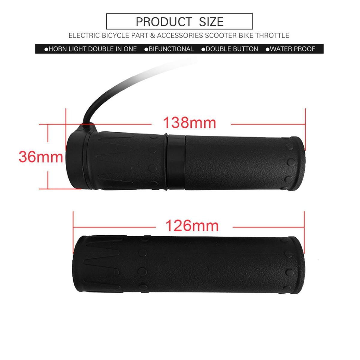 Throttle Grips Speed Control Thumb Throttle Conversion E Bikes for Scooter