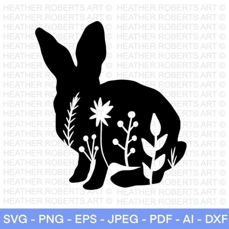 Little Bunny Metal Cutting Dies Hollow Small Rabbit Embossing Cutting Template