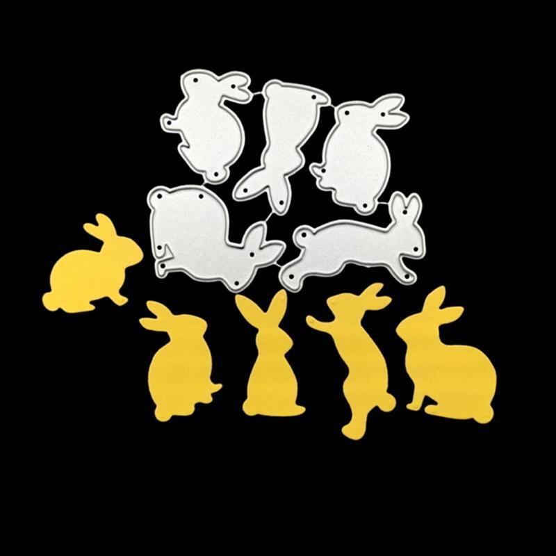 Easter Rabbits Metal Cutting Dies Stencil DIY Scrapbooking Album Paper Card Mold