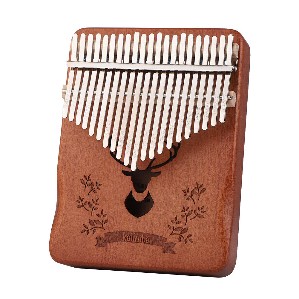 Kalimba 21 Key Thumb Piano Solid Portable Mbira Musical Instrument (Deer)