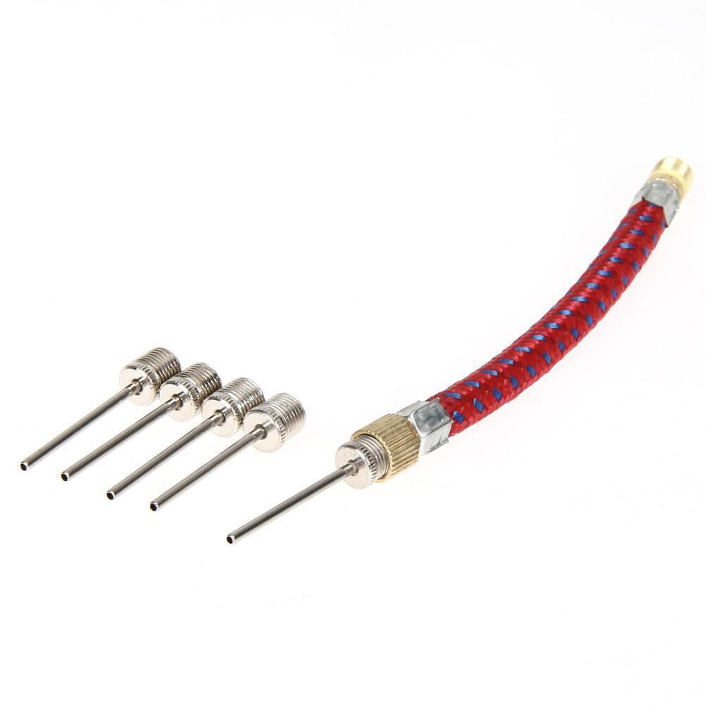 7 Pcs Needle Valve Connector Pump Adaptor Set Kit for Football Bicycle