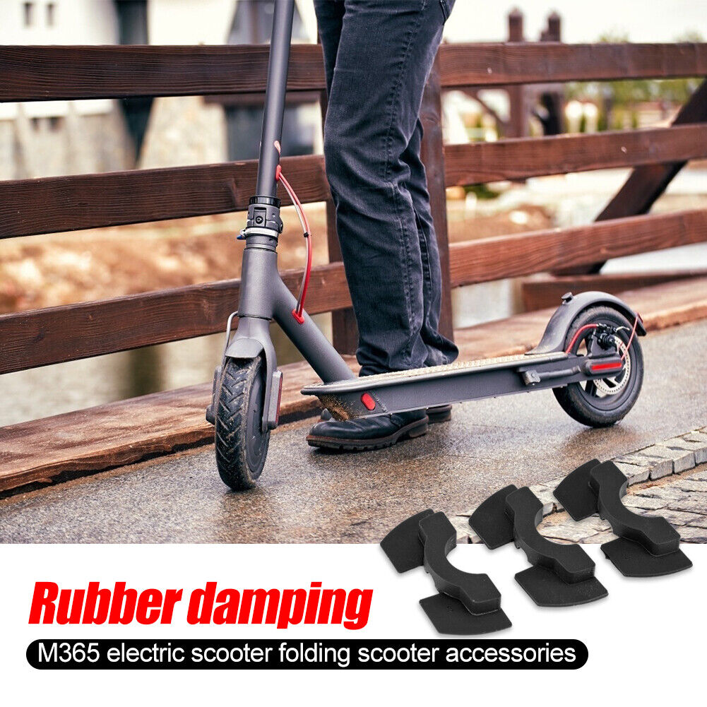 6pcs Rubber Damping Electric Scooter Vibration Damper for M365 (Black)