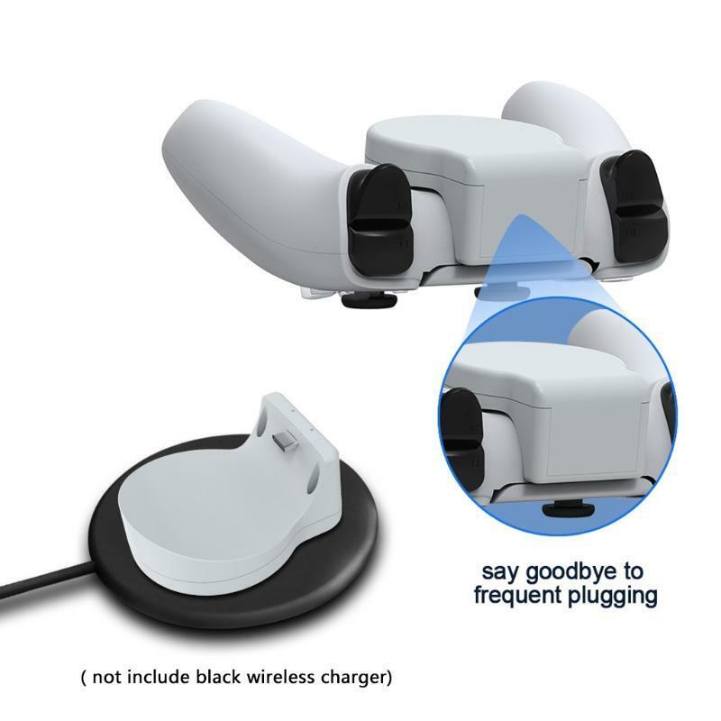 Type-C Charging Receiver Adapter for PS5, Charger Converter with LED Indicator