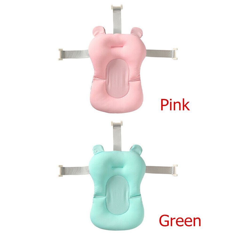 Mat Bathtub Seat Newborn Baby Shower Bath Tub Pad Anti-Slip Bathtub Pillow