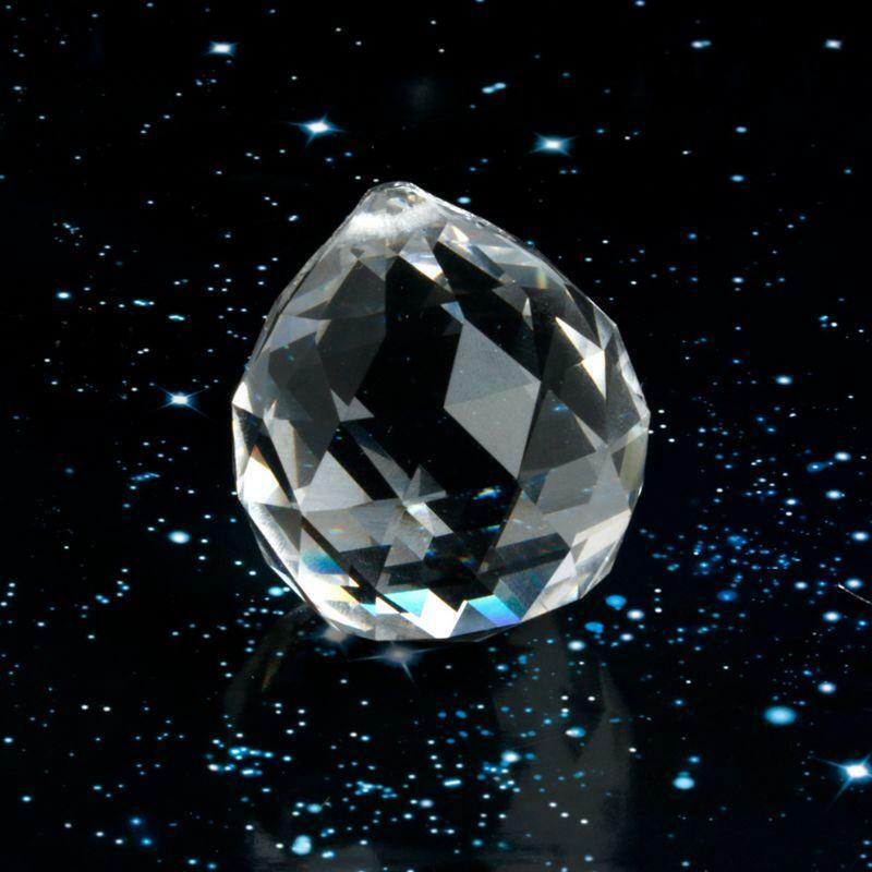 Clear Crystal Lamp Ball Hanging Prism Suncatcher Wedding Decor 20mm