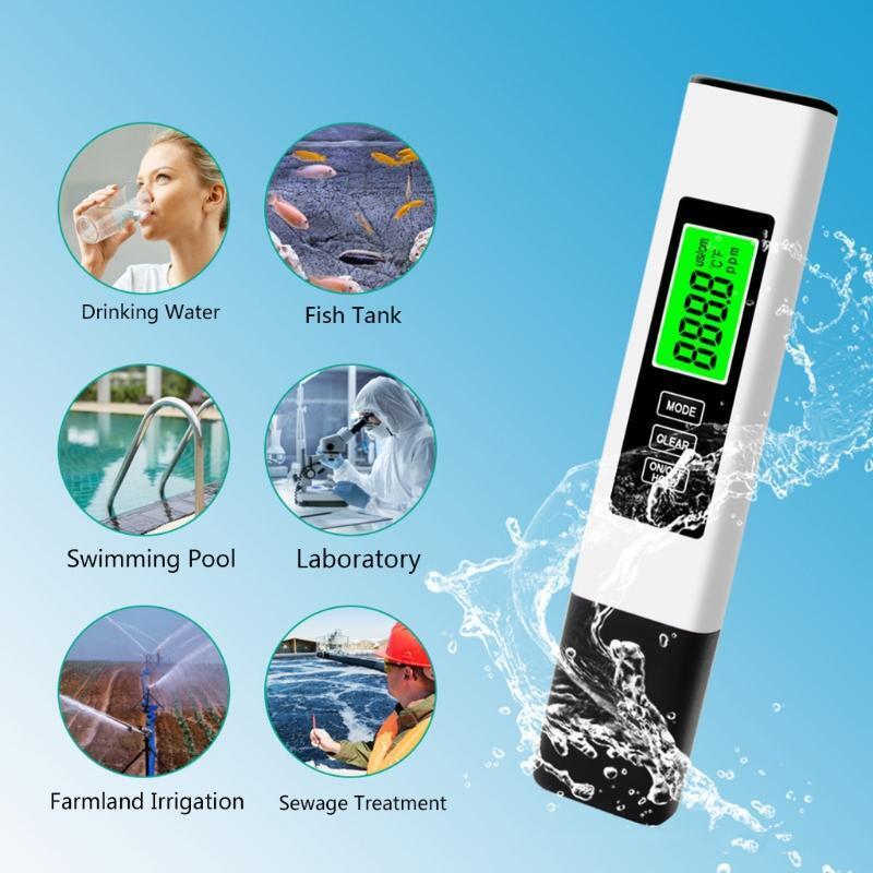3 in 1 LCD Digital TDS EC PPM Meter Water Quality Purity Tester Drinking Monitor