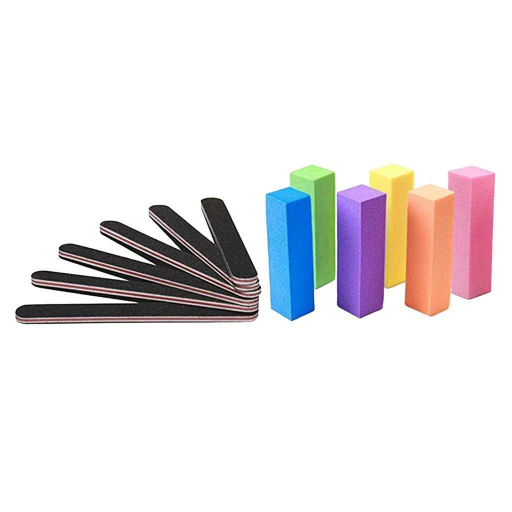 12pcs 4-Sided  Polish  Sponge Buffer Block Nails  Sponge