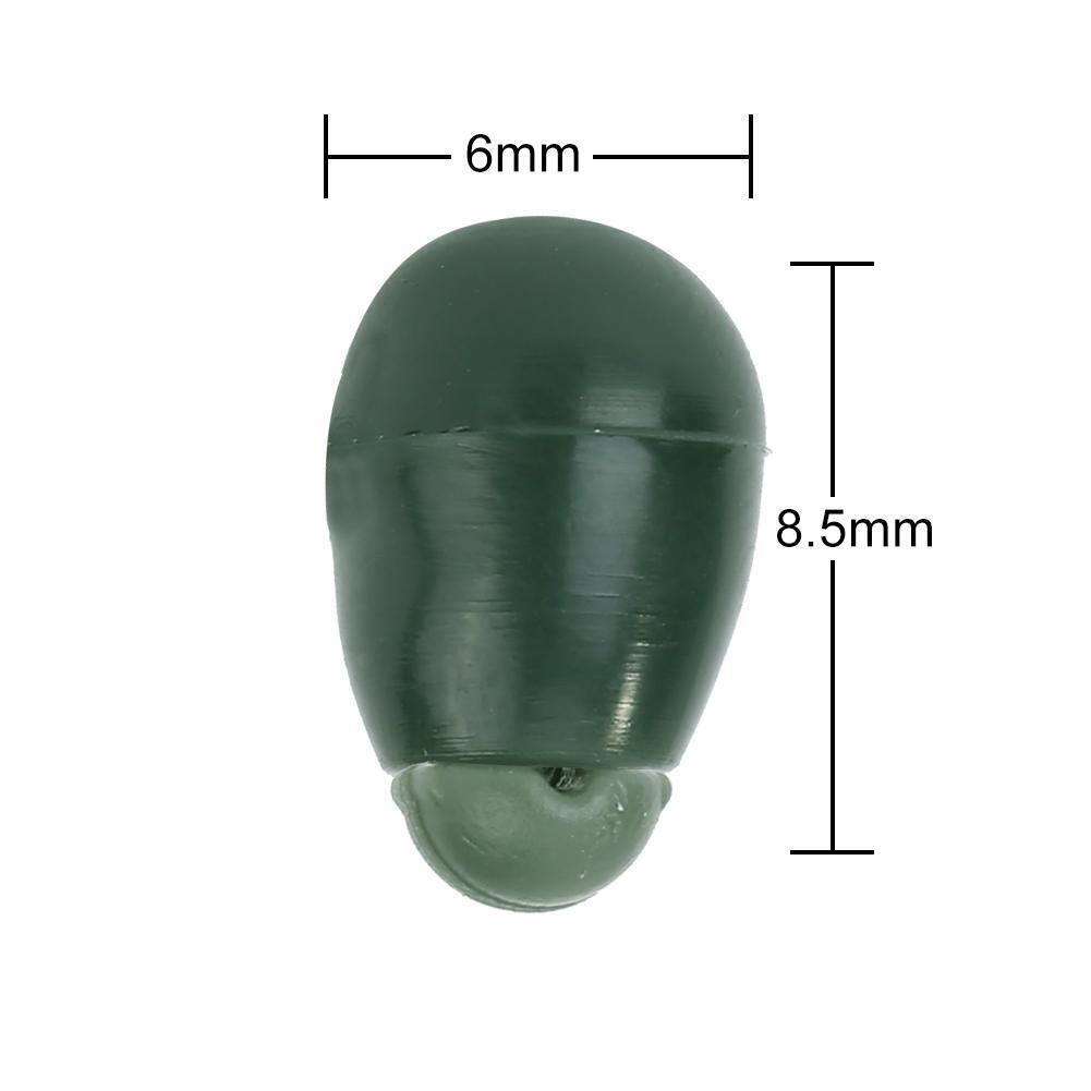 10x Carp Fishing Quick Change Bead Method Feeder Line Holder (S Dark Green)