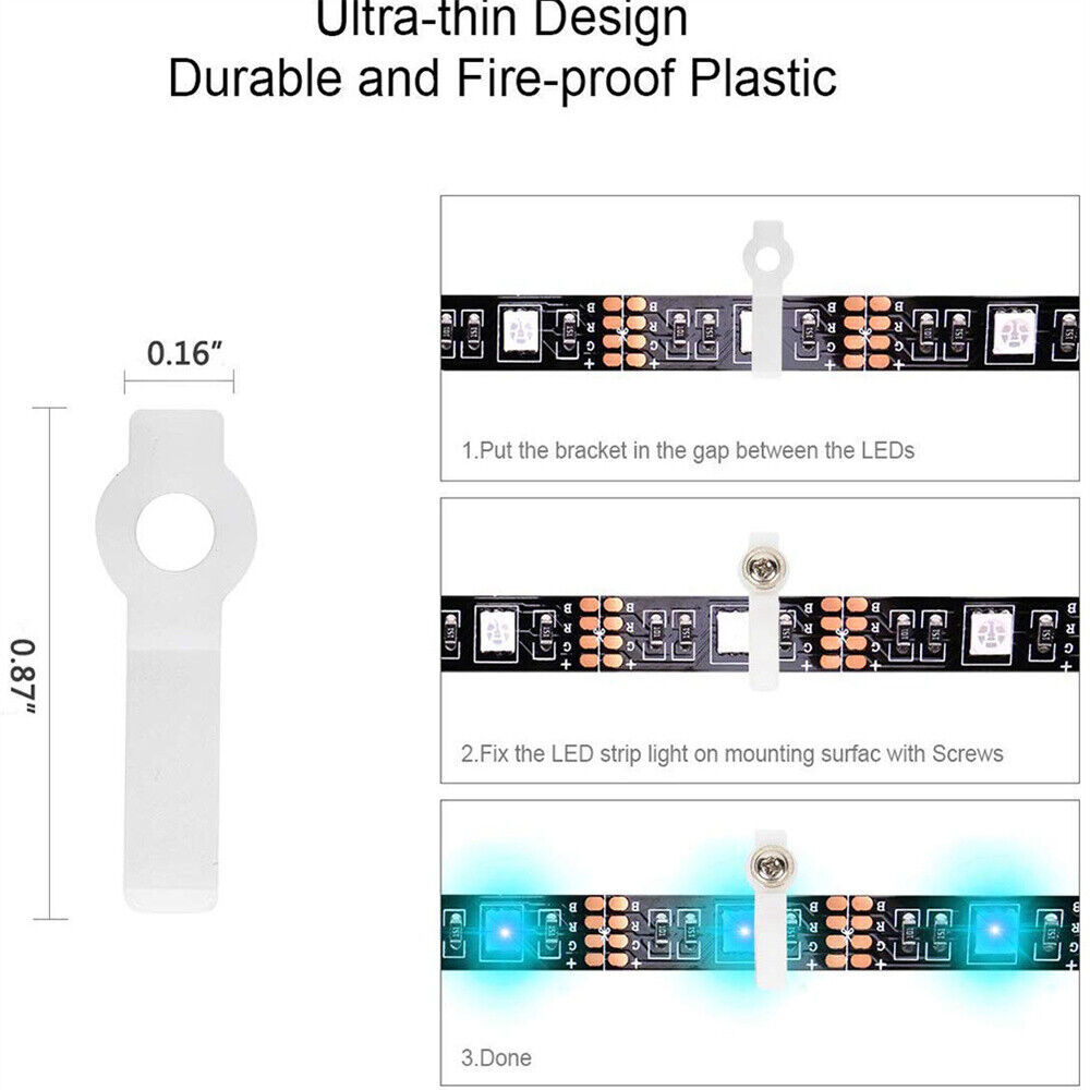 95Pcs 4Pin RGB 5050 LED Connector LED Strip Light Connectors Accessories Kit