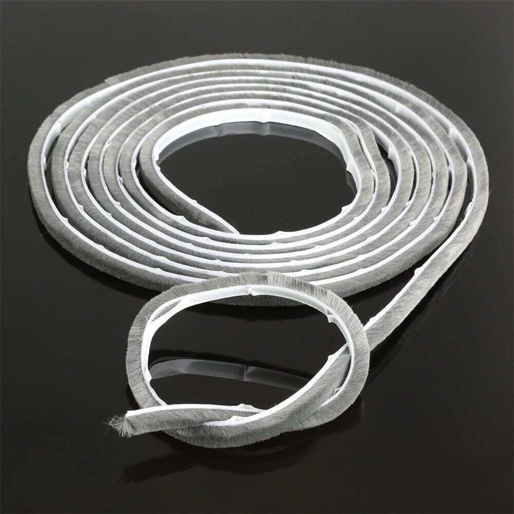5M Door Window Frame Weather Sealing Strip Self Adhesive Draught Excluder Brush