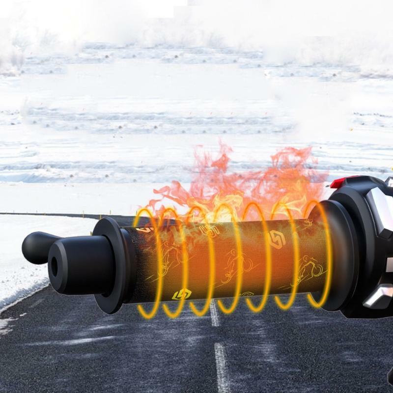 E-bike Motorbike Handlebar Warmers 12V Electric Heated Pad Warm Cushion