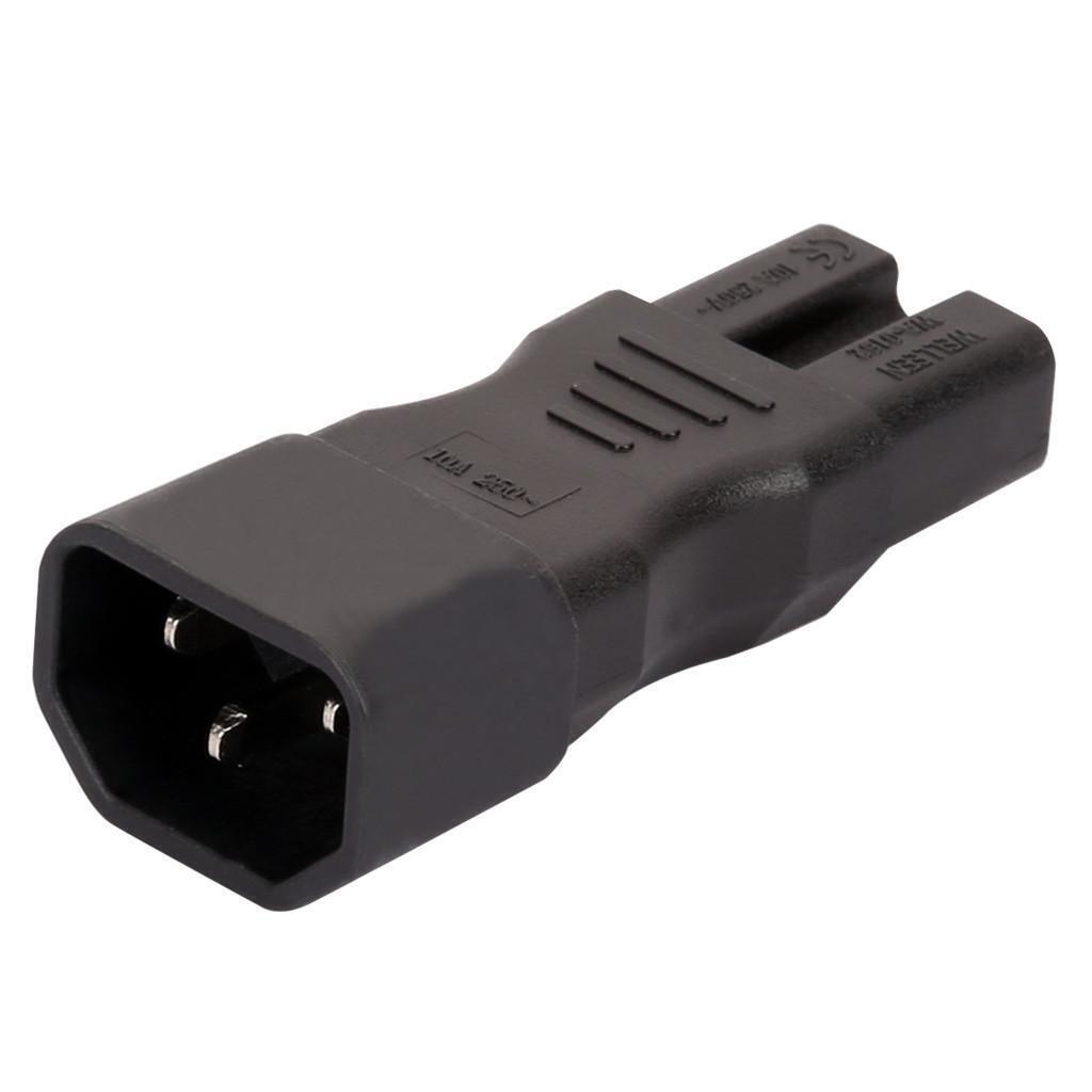 Power Supply, IEC 320 C14 Male to 320 C15 Female Converter Adapter