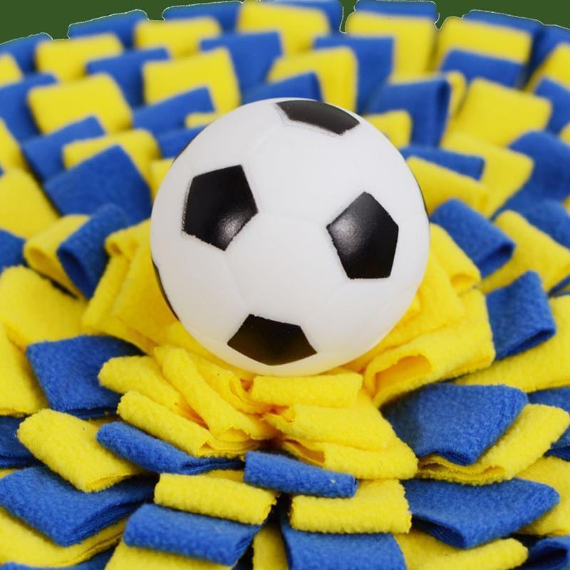 Rectangular Football Field Dog Snuffle Feeding Mat Round Pet Nosework Training