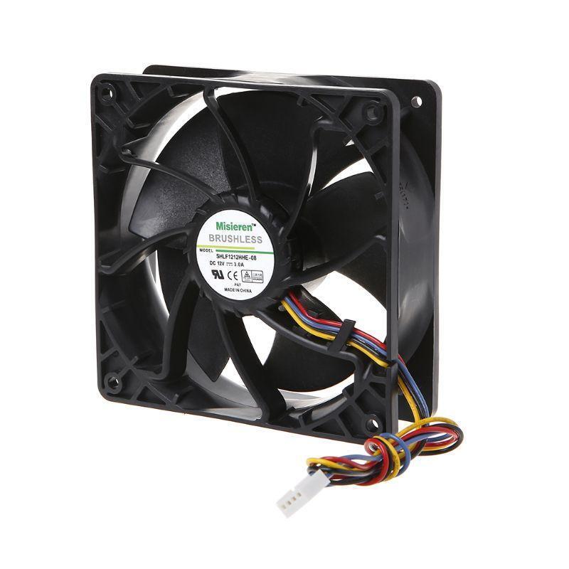 Miner Cooling Fan 12038 12V 3A Dual Ball Bearing Brushless 4-Wire PWM Air Cooler
