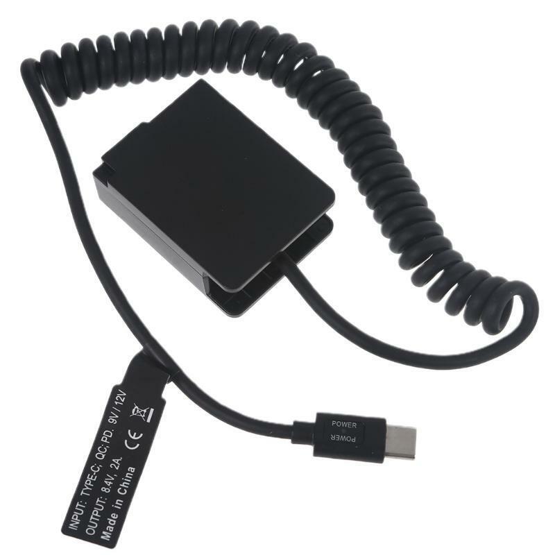Type-C to DMW DCC8 Dummy Battery Portable Camera Power Source for G5 G6 G7 G80