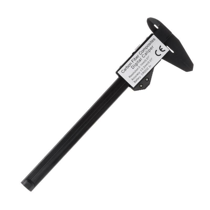 Digital Caliper Waterproof IP54 Large LCD Screen Carbon Fiber Vernier 0-150mm 6"