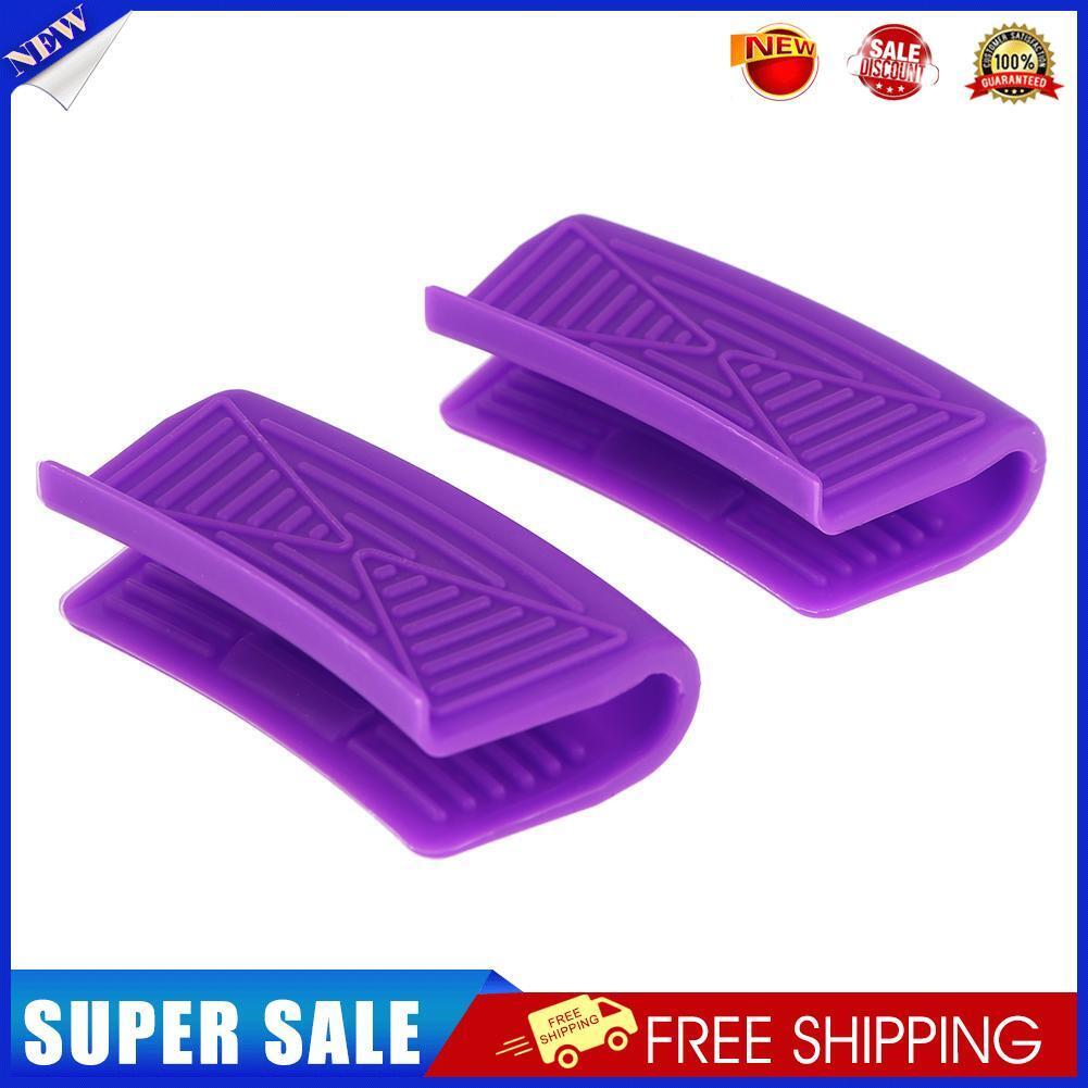 Silicone Heat Insulation Mitt Glove Casserole Ear Pan Pot Oven Grip/Purple