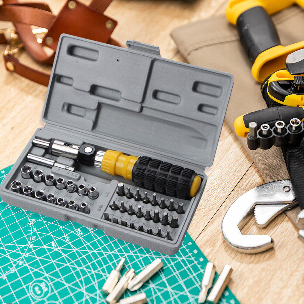 41pcs/set Multifunction Screwdriver Bit Tool Kit Socket Wrench Repair Tools