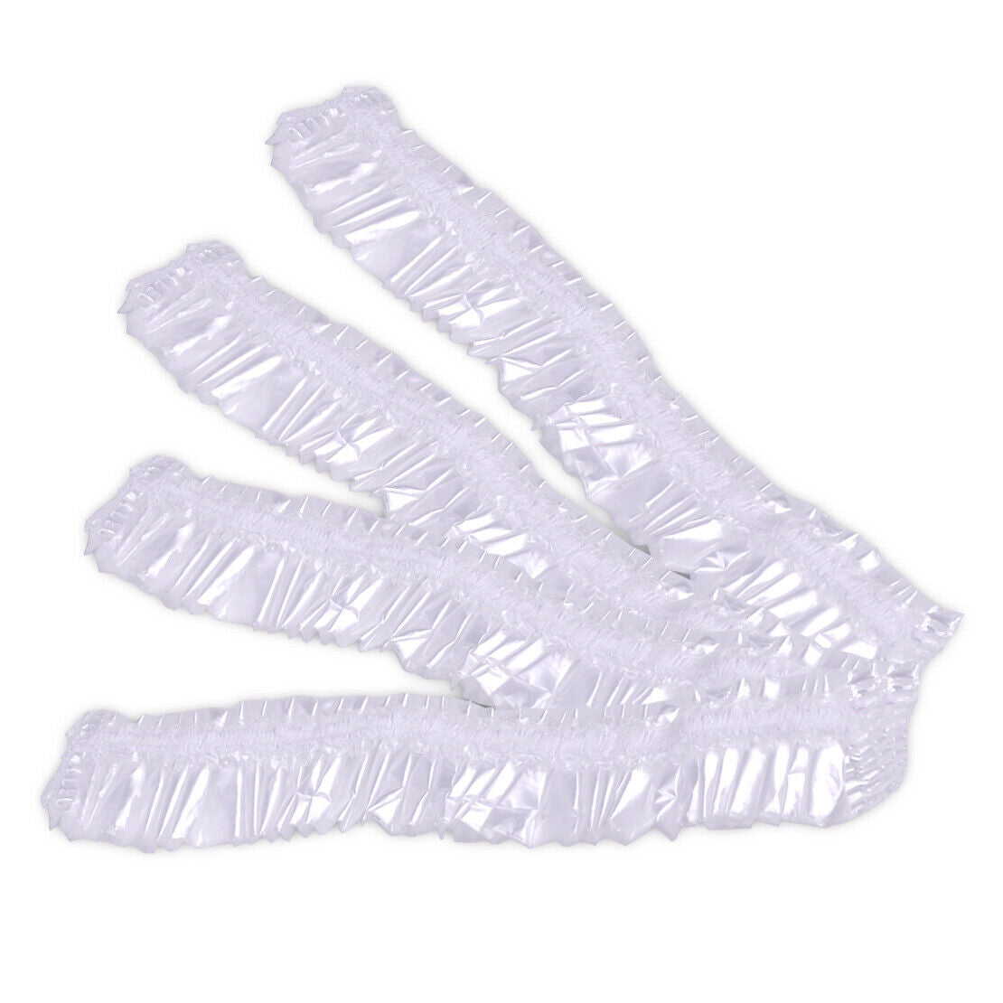 100 Clear Disposable One-off Shower Bathing Cap Spa Hair Salon Hat Hotel Home Li