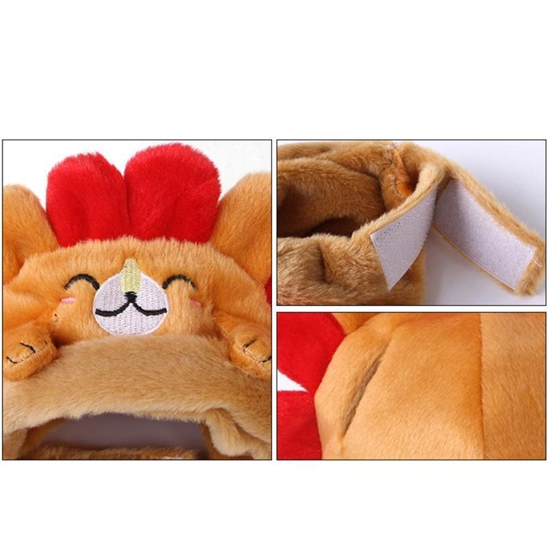 Pet Cap Cartoon Hedgehog Hat Costume Party Accessories for Cats and Small Dogs