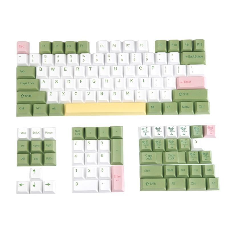 128Keys Cherry Profile Custom Keycap PBT Dye Sublimation for Mechanical Keyboard