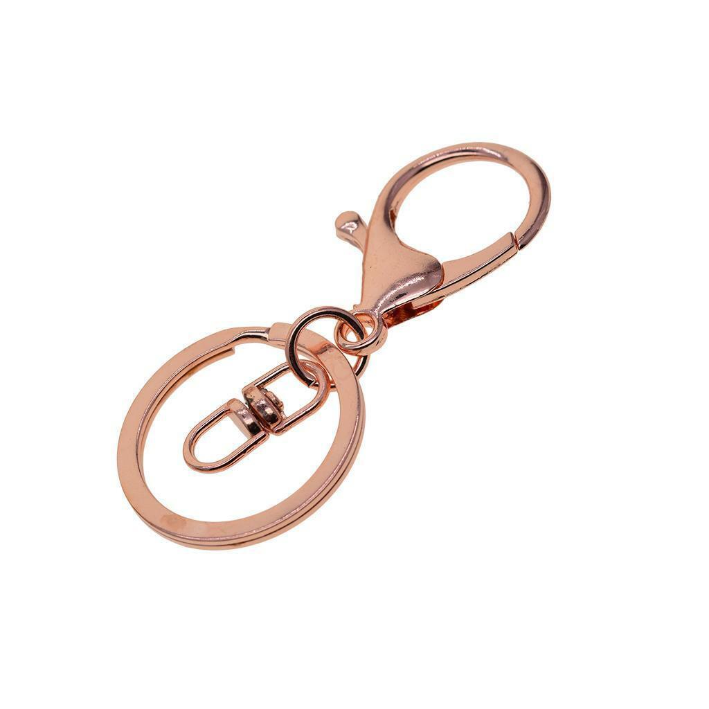 10Pcs Keychain Ring  Claw Clasps  Lanyard  Hook Jewelry Making