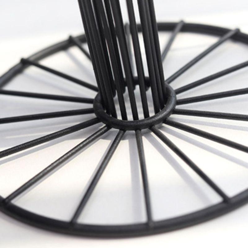 Fruit Basket Vegetable Bowl like Wine Cup Geometric Hollow Iron Crafts Home Room