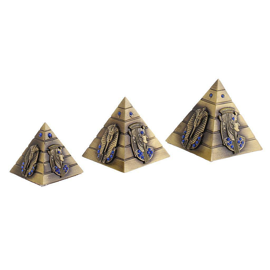 12pcs  Pyramids Statue Architectural Sculpture Collectible Ornaments