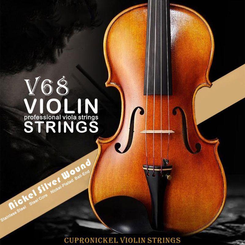 4Pcs/set Cupronickel String For 4/4 3/4 1/2 1/4 Universal Violin String Pack
