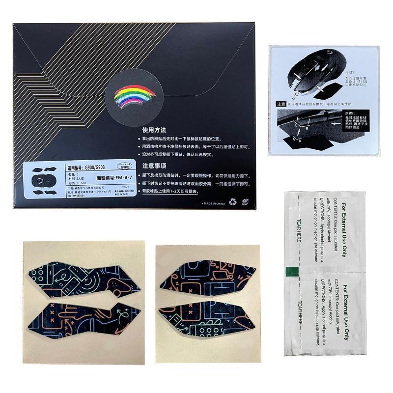 DIY Handmade Non Slip Suck Sweat Mouse Skin Skates for logitech G900 G903 Mouse