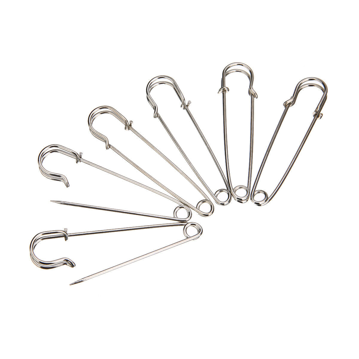 12Pcs Large Heavy Duty Stainles Steel Big Jumbo Safety Pin Blanket Crafting DIY