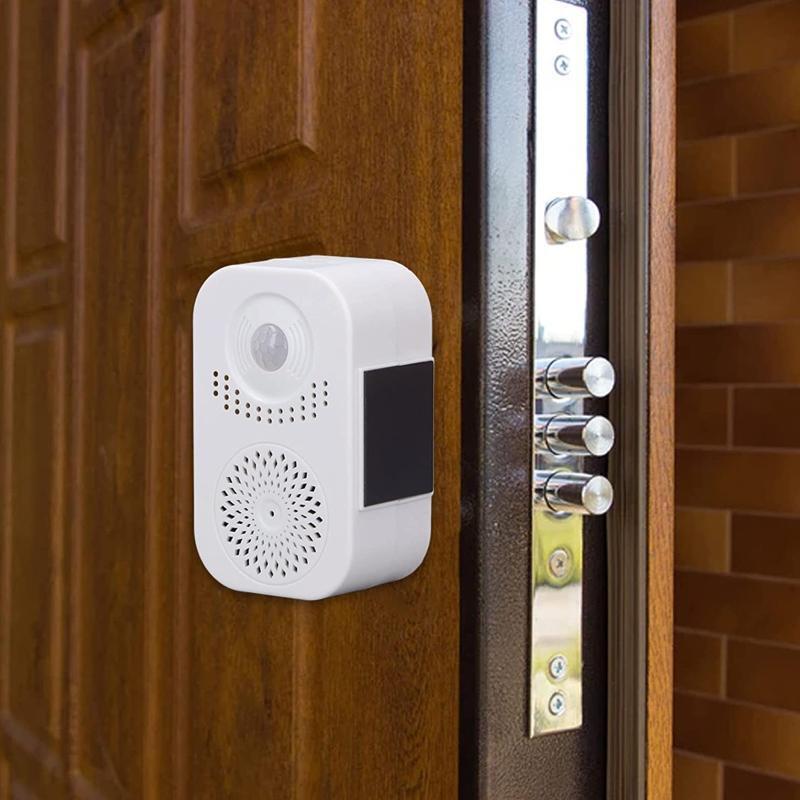 Entry Alarm for Shop Store Home with Built in Speaker Welcome Buzzer Monitor