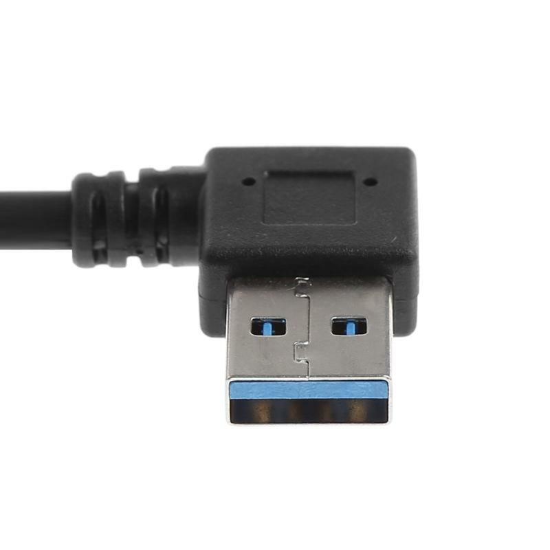 USB3.0 A To USB3.1 Type C 90 Degree Left/Right Angle Male To Male Adapter Cable