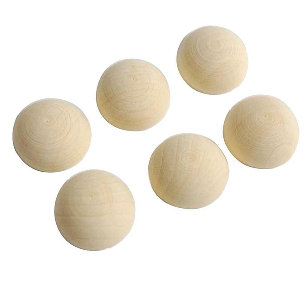 200Pcs 15mm + 200x 20mm Split  Unfinished Half en Balls for DIY