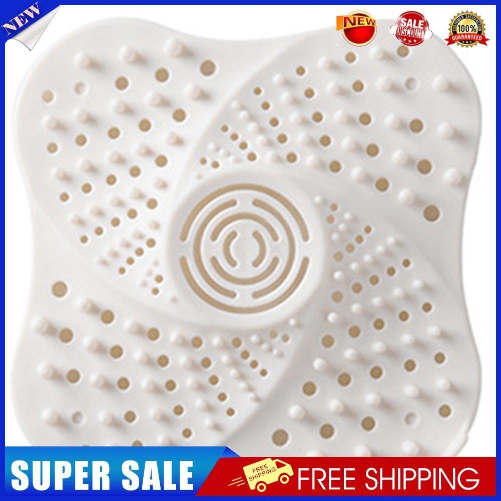 Anti-Block Floor Drain Sucker Sewer Outfall Strainer Sink Filter (White)