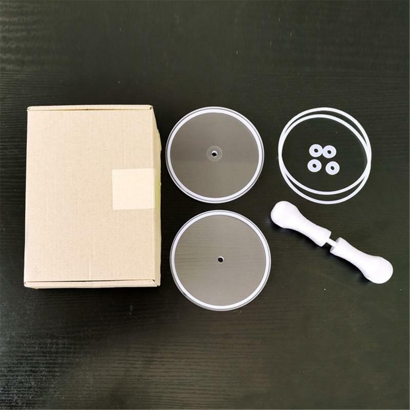 LP Vinyl Record Cleaner Clamp Record Label Saver Protector Waterproof Acrylic