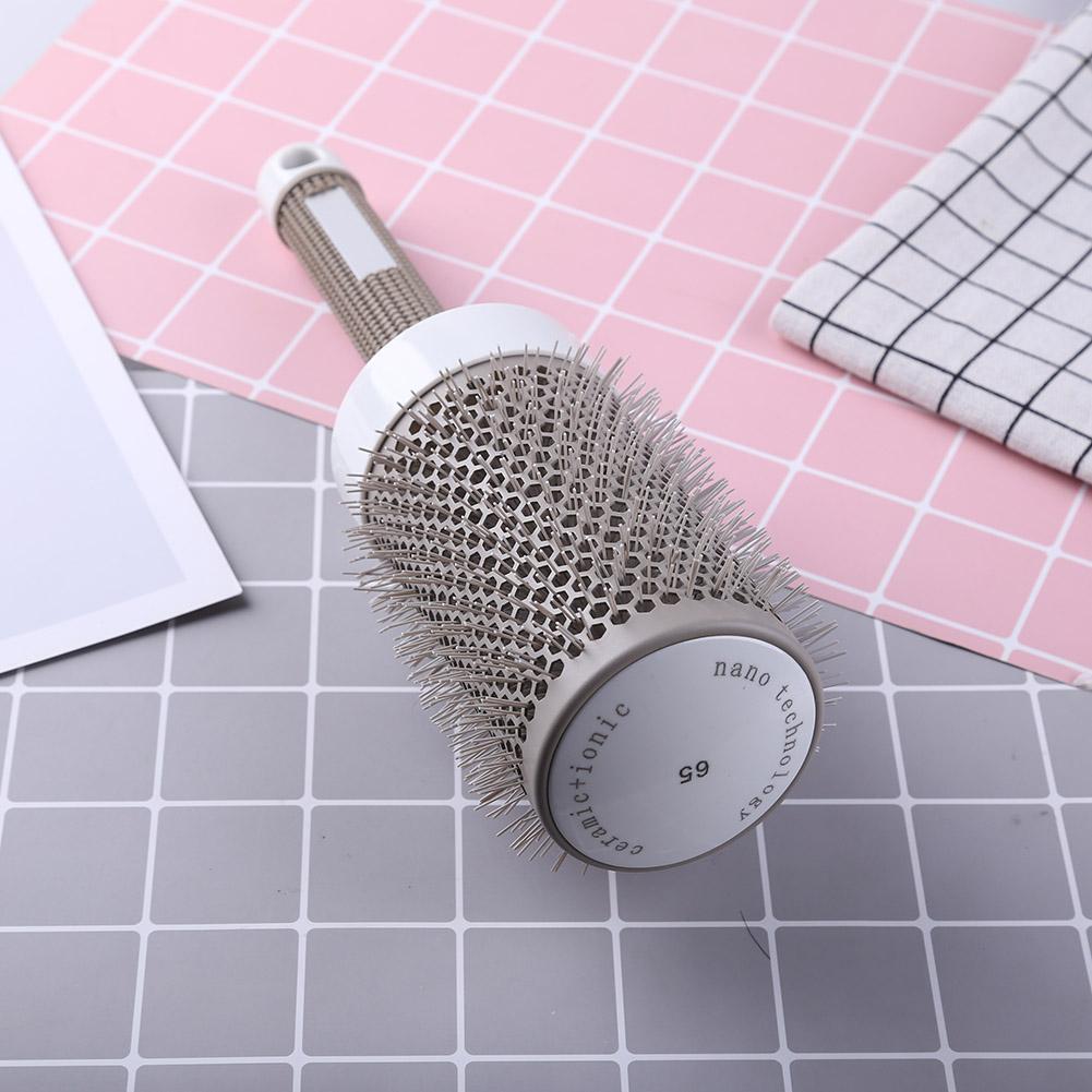 Pro Hair Brush High Temperature Resistant Ceramic Iron Round Comb (65mm)