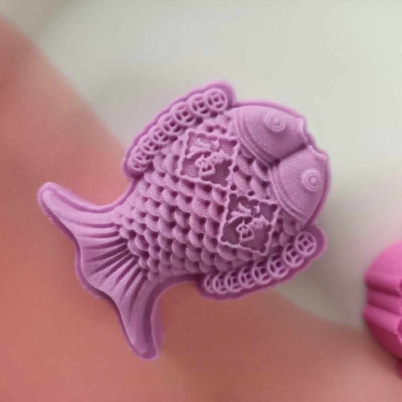 50g Moon Cake Mould Cartoon Fish Shaped DIY Baking Mould for Mid-Autumn Festival