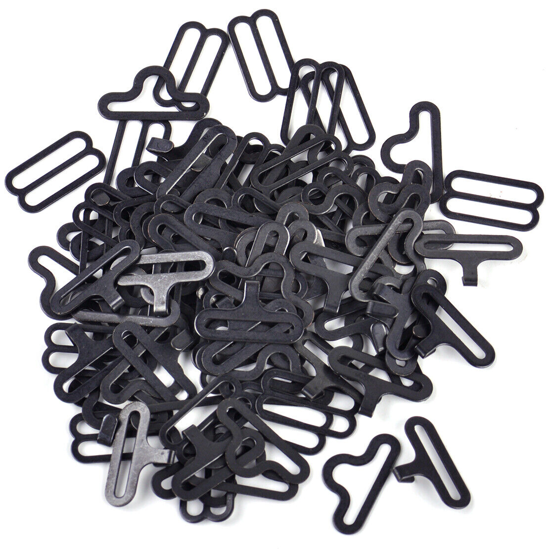 50 Kit Bow Tie Clip Hardware Cravat Clips Hook Fastener fit for Necktie Strap Li