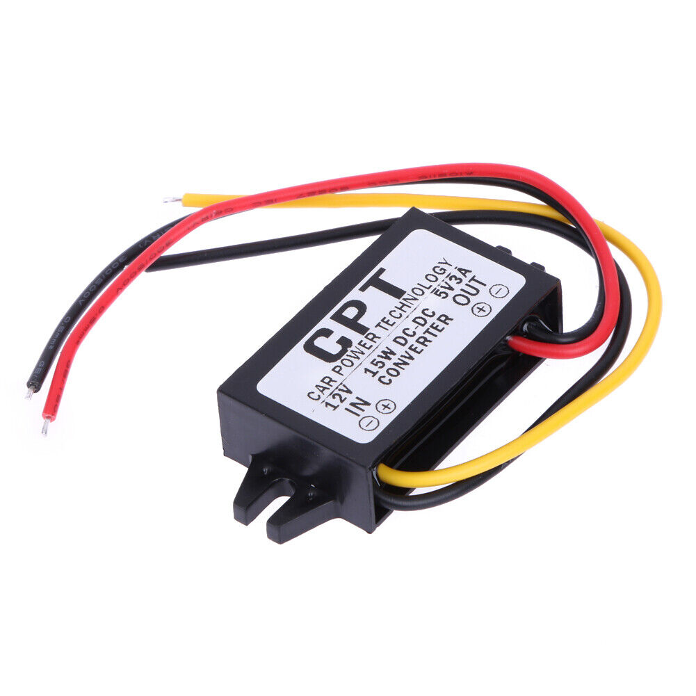 DC to DC Converter Regulator 12V to 5V 3A 15W Car Led Display Power Supply