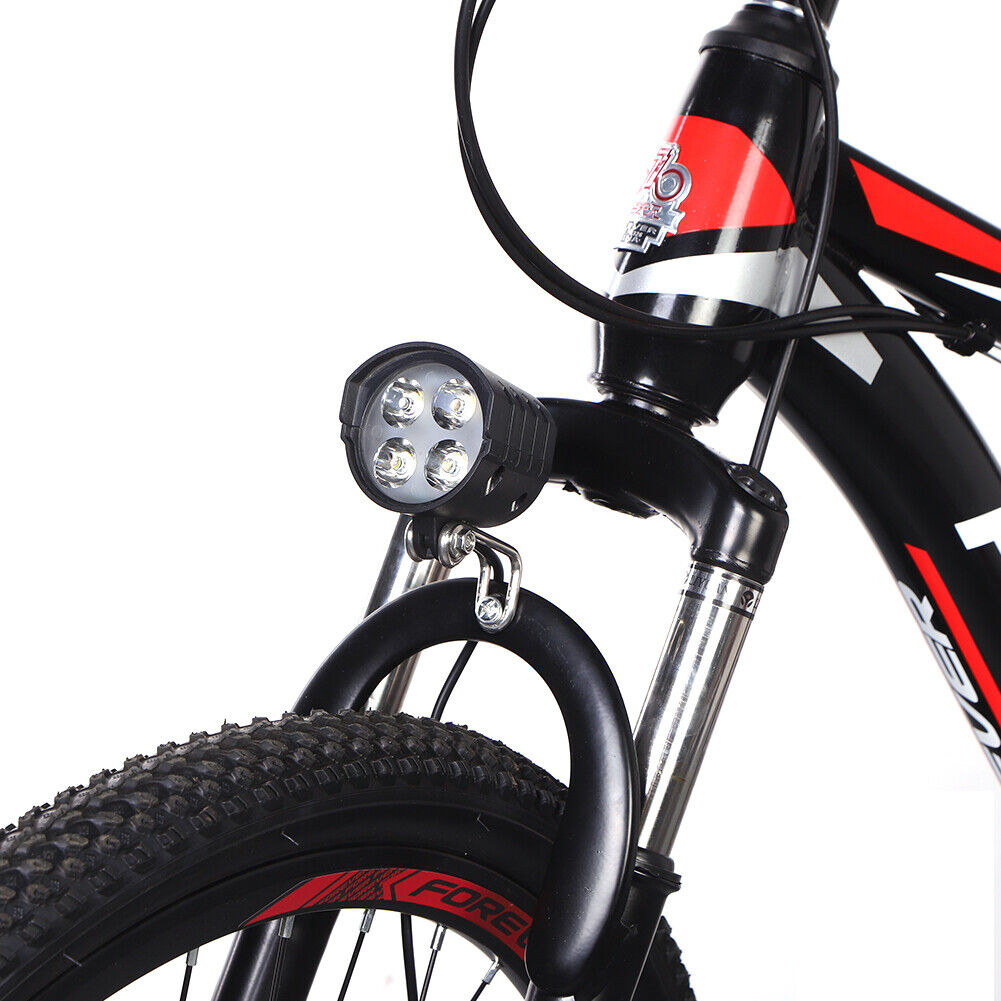 ABS Electric Bicycle 4 LED Headlight 12W Waterproof with Horn for Driving