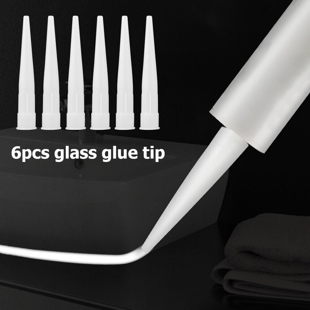 Caulking Nozzle Glass Glue Tip Sealant Finisher Grout Seam Tools (20pcs)