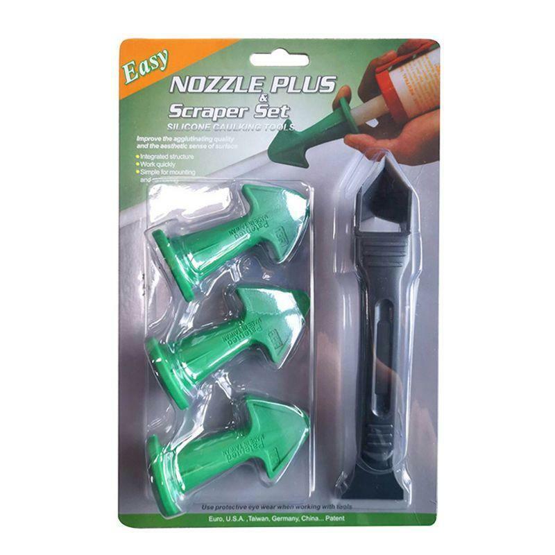 4pcs/set Glass Scraper Tool Floor Tile Cleaner Glue Residual Shovel Caulking