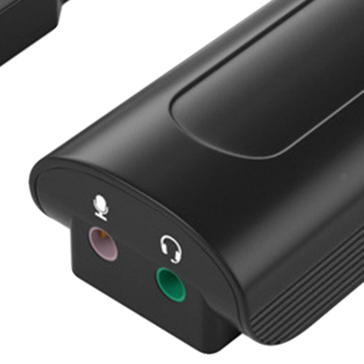 USB Audio Adapter Sound Card 3.5mm Jack Stereo Sound for Computer Laptop PC
