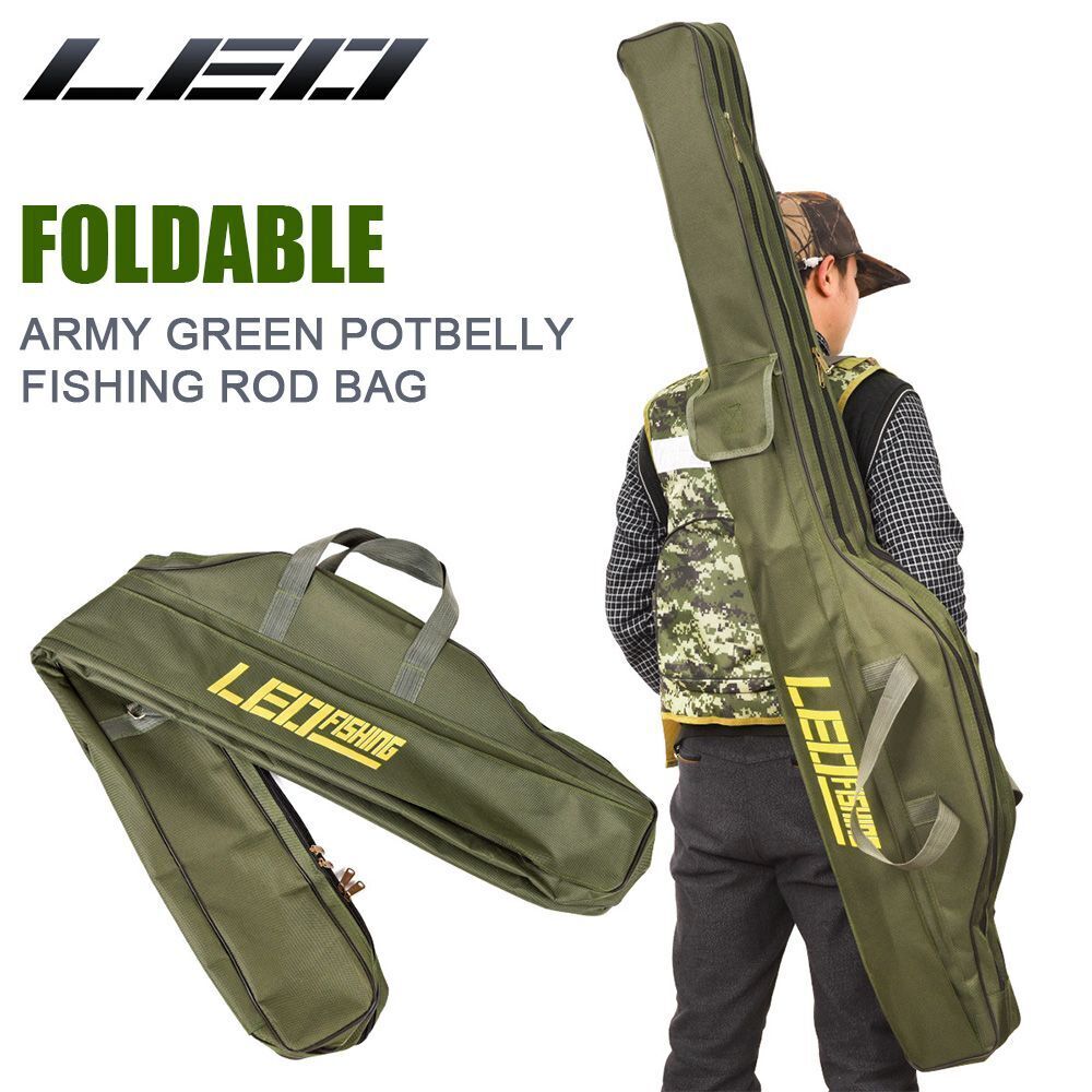 Military Hiking Fishing Rucksack Backpack Cylindrical Case Bag Fishing Gear Bag